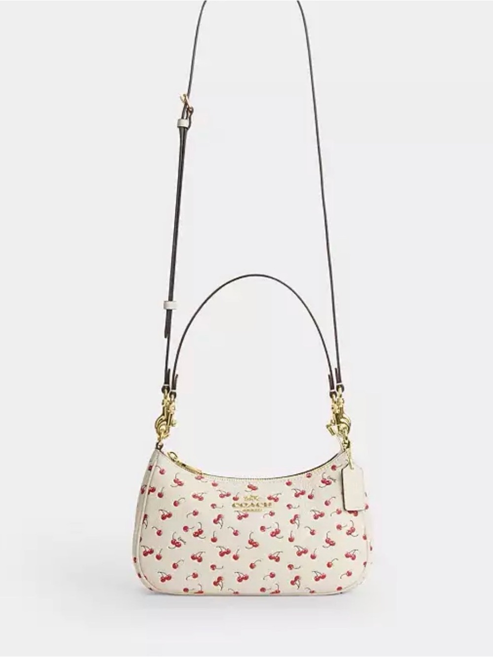 COACH Teri Shoulder Bag With Cherry Print - Picture 6 of 8